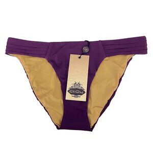 NWT A.Che Pleated Side Hipster Bikini Bottoms